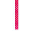 AussieSuperStore Party Essentials Satin with Spots Fluorescent Pink/White Ribbon Satin with Spots Fluorescent Pink/White Ribbon | Gift Packaging Wrapping Ribbon 9331468023814 VCRSSFPK